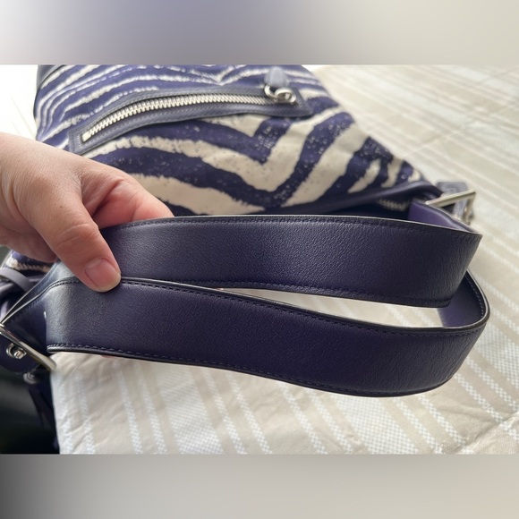 Coach Purple Legacy Zebra Print Duffle Bag - Picture 9 of 16